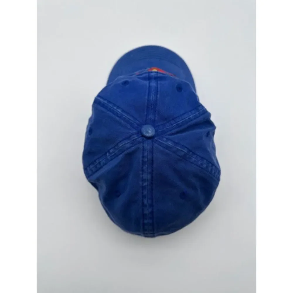 Vintage Superman DC Comics Anoma Snapback Hat Warner Bros. Licensed Blue & Red‎